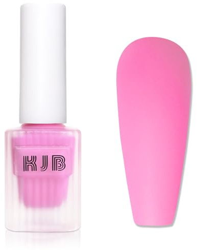 Matte Pink Nail Polish - Light Pink Nail Varnish - 60 Seconds nail Polish Quick Dry - No UV Bake Breathable Nail Varnish Natural Shade, No Chip, Long Lasting for Women Girls DIY nail Art at Home