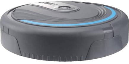 Gatuida Robot Laveur de Sols Factice Rechargeable Gris, de Rôle pour Garçon et Filles, Balayeuse de Sol Artificielle en Plastique Sûr, Simulation Réaliste pour Jeu Éducatif la Maison,