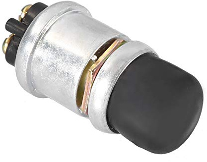 Yctze Interruttore a Pulsante Stagno, Interruttore di Avviamento a Pulsante Clacson 2 Pin 12V 20A, Stagno Universale per Nave, Auto, Moto e Camion