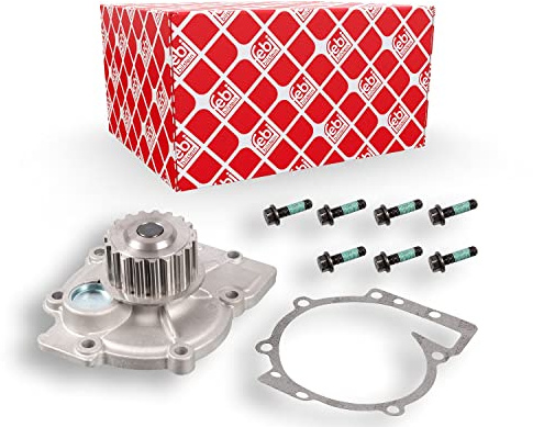 febi bilstein 22145 Wasserpumpe mit Dichtung und Schrauben, 1 Stück | Kompatibel mit: FORD FOCUS II, KUGA I, MONDEO IV, MONDEO IV Stufenheck, MONDEO IV Turnier, S-MAX, RENAULT LAGUNA I