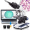 AmScope - Binocolo digitale 40x-2.500x a LED con microscopio con fase 3D + fotocamera USB 5 MP - B120C-E5