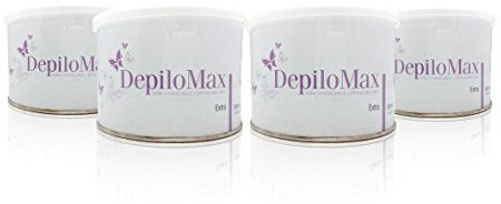 3 pots de cire à épiler VERT CHLOROPHYLLE 400 ml + 1 pot de cire GRATUIT, soit 4 pots de cire 400 ml, Purewax Bu Purenail