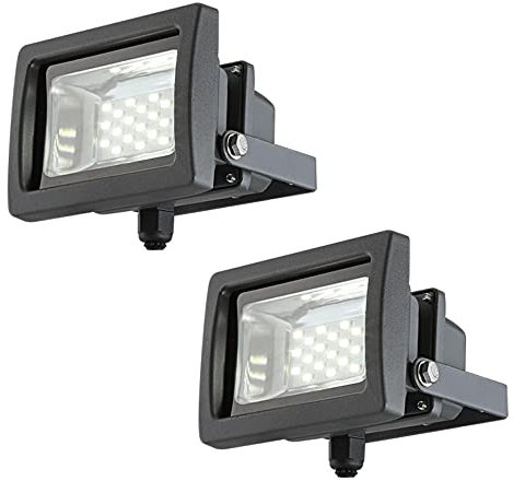 etc-shop 2er Set 10 Watt LED Wand Leuchte Bau Strahler Außen Lampe Scheinwerfer schwenkbar