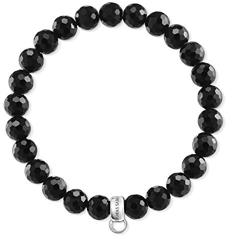 Thomas Sabo Damen Charm-Armband Schwarz Charm Club 925 Sterling Silber X0220-840-11