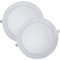 wonderlamp W-E000045 - Pack 2 x Downlight LED extraplano redondo blanco, iluminacion 18W (1450 lm), 6000K (luz fría)