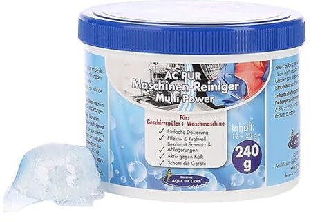 AQUA CLEAN PUR Maschinen-Reiniger für Waschmaschinen & Geschirrspüler 240g 12St.