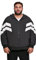 Urban Classics Herren Jacke Crinkle Panel Track Jacket Blk/Wht Größe: L