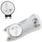 Crestgolf Golf Divot Tool Mit Pop-up-Taste und Magnetischer Kugelmarkierung Pitch Mark Leichtes Tragbares und Faltbares Mini-Tool(Silver)