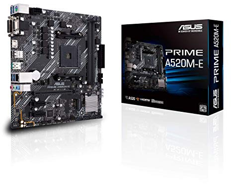 ASUS Prime A520M-E AMD A520 Socket AM4 Micro ATX