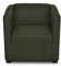 DOMO. collection Sessel Bob FK, kleiner Retro-Sessel mit Armlehnen und Federkern, Polstersessel, Cocktailsessel, Loungesessel, 73 x 75 x 69 cm (BxTxH), Webstoff in grün