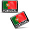 SkinoEu® 2 x 3D Autocollants Drapeau Portugal Portugais F 170