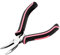 LEONTOOL Mini-gebogene Spitzzange mit glatten Backen, 12,7 cm, gebogene Ketten-Spitzzange für die Schmuckherstellung, Mini-gebogene Spitzenzange, die in engen Räumen arbeiten, rosa Werkzeug für Frauen