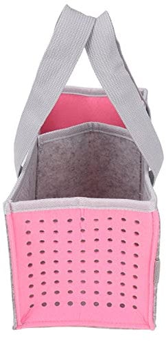Tragbare Trage Tasche, Extra Platz Filz Tuch für Toniebox Player Starter Set Reisetasche mit Griff 26x13,7x14,4 Cm/10,2x5,4x5,7 Zoll (Rosa)