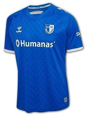 Hummel 1. FC Magdeburg Auswärtstrikot 23 24 blau FCM Away Shirt Jersey Trikot, Größe:XL