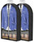 Kleidersäcke, atmungsaktiv, 101,6 cm (40 Zoll) (2 Stück) für Anzugjacken, Kleidersäcke zur Aufbewahrung mit 10 cm Zwickel, transparentes Fenster, staubdicht, Kleidertaschen, Schutz für Anzug, Mantel,