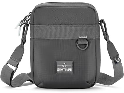 Johnny Urban Umhängetasche Herren & Damen Grau - Jayden - Kleine Crossbody Bag für Festival Freizeit Reisen - Stylische Sling Tasche - Sportliche Handytasche - Wasserabweisend