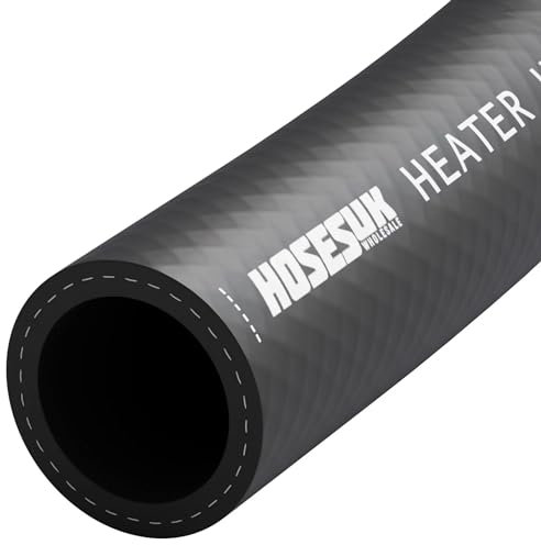 16mm Rubber Car Heater Hose SAEJ20R3 Replacement Water Coolant Pipe Tube Black 1 Metre