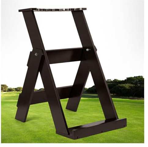 LVLDAWA Golf Bag Rack Stand Holder, Golf Club Storage Stand, Wooden Golf Bag Organizer Storage Rack for Garage Indoor Basement, Convenient to Store