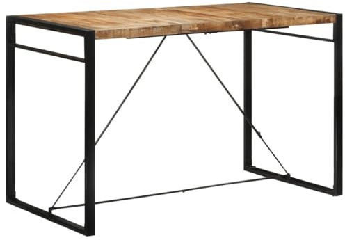 vidaXL Bartisch 175 x 90 x 110 cm aus unbehandeltem Mango-Massivholz