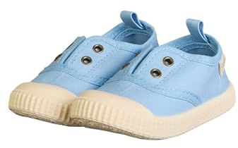 Sterntaler Sneaker Uni – Leichter Kinderschuh Slip-on aus Baumwolle mit Gummizug, Sterntaler Logo und Rutschfester Sohle