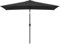 Gecheer Ombrellone,da Sole,Parasole,Inclinabile,Rettangolare,Nero,con Palo in Metallo,200x300 cm,Ombrellone da Giardino,Ombrellone da Patio,Ombrellone da Terrazzo,Piscina,Mare