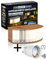 Home Shadows Anwesenheitssimulator HS2Pro - Einbrecher Abschreckung und Einbruchschutz durch Licht und Schatten, Holz-Optik-Buche + Smart Plug