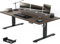 Airfish Höhenverstellbarer Schreibtisch mit USB-Buchse, Elektrisch Schreibtisch mit Kabelwanne, Computertisch, Bürotisch, Stehpult mit Erinnerung an sitzende Tätigkeiten, 140 x 80 cm, Nussbaum