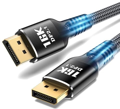 Displayport 4K a HDMI 1M,Uni-Direction,4k@30Hz,2k@60Hz,1080p Full HD,DP (fuente) a hdmi(Display) Kabel,Gegeflochtenes Kabel,Golddete Stecker,DisplayPort zu HDMI für Dell, Monitor, Projektor(1M)