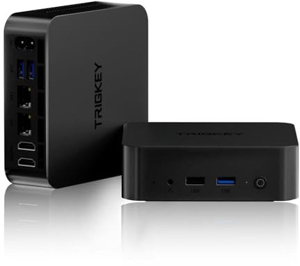 TRIGKEY Key-N95 Mini computer Intel di 12a generazione 16 GB di RAM DDR4 3200 MHz 500 GB di SSD M.2 Max 3,4 GHz Piccolo computer WiFi 5 1000 m LAN/Due HDMI/Bluetooth 5.0/3 * USB 3.2/3 * USB 2.0