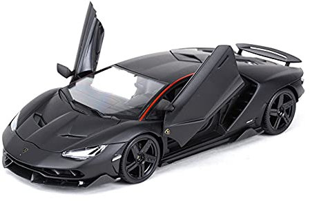 YRXIAO Modellbausatz Auto 1 18 Für Lamborghini Centenario LP770-4 Sportwagenmodell Statische Druckgussfahrzeuge Erwachsene Sammlerdisplay Für Wohndekorationen(Schwarz)