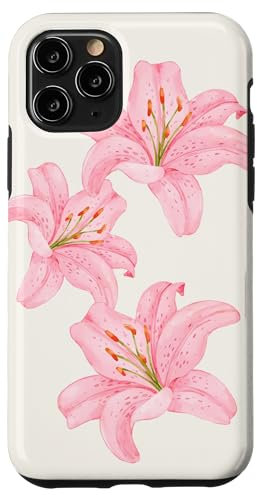 Lily Summer Flower Trendy Blooming Tiger Lily Lover Case for iPhone 11 Pro