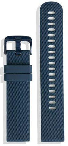 BQKTCBUAX Correa de goma de silicona de 20mm for reloj Fit For Omega X Swatch, pulsera deportiva resistente al agua for hombre y mujer, compatible con reloj Fit For Samsung(Navy Blue)