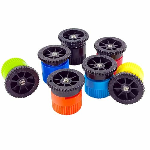 RIEGOPRO Tobera Regulable para Difusor de Riego. Alcance Desde 1,00 hasta 5,5 Metros. Riego Eficiente y Ahorro de Agua. Bolsa de 5 Unidades (RP-N12 (3.2-4.0 Metros))