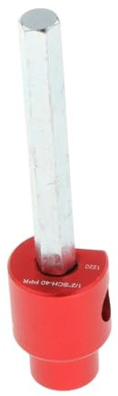 Sharplace PVC-Rohrreibahle, PVC-Fitting-Saver, Bohraufsatz, Rohrfitting-Reibahle aus Aluminiumlegierung, Sanitärwerkzeug für Wasserleitungen, 0.5inch