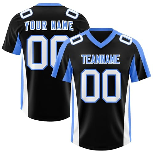 Generisch Personalisiert American Football Spieltrikots Mit Name Nummer Personalisierte Trikot T-Shirt Für Herren Damen Kinder
