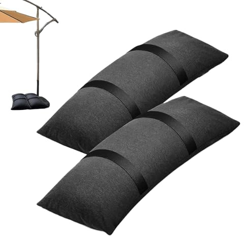Weighted Sand Bags | Pack of 2 Packable Windproof Saddlebags | Weighted Bags for Photography Equipment – for Outdoor Tripod Tent Base Parasol Camping Chair Table Picni