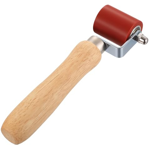 But the Cow 40mm Silikon Andrückrolle, Rot | Hochtemperaturbeständig, Hartgummi, Nahtroller Handdruck Roller, Roofing PVC Schweißwerkzeug