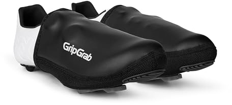 GripGrab PACR Winddichte Rennrad Zehen Überschuhe - Neopren Zehenkappen | Isolierendes Neopren, wasserabweisend - für schlanke, rennorientierte Rennradschuhe - Sohle verstärkt