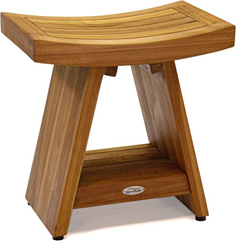 The Original Asie 45,7 cm en teck Banc de douche avec étagère...