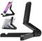 TOPWAYS® Multi-Angle Ajustable Negro Universal portátil Plegable Mesa de Soporte de plástico Soporte para iPad Mini del Aire, Samsung Galaxy Tab Todo Otros 7-10 Pulgadas de Tablet PC (Negro)