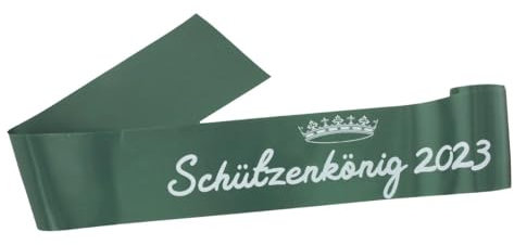 Schärpe für sie oder ihn mit Ihrem individuellen Aufdruck in vielen Farben und für jeden Anlaß: JGA, Baby-Shower, Silber-Hochzeit, die Nr. 1 in Qualität und Individualsierung, Farbe:dunkelgrün