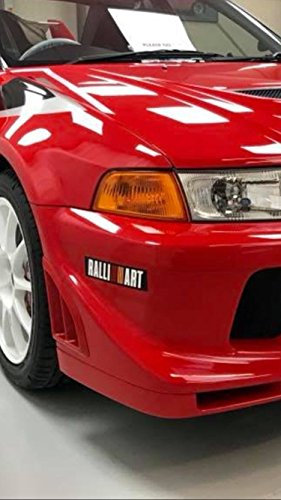 SCOOBY DESIGNS Aufkleber für Stoßstange mit Mitsubishi Ralliart Tom Makinen, X4 Evo 5 6 7 8 9