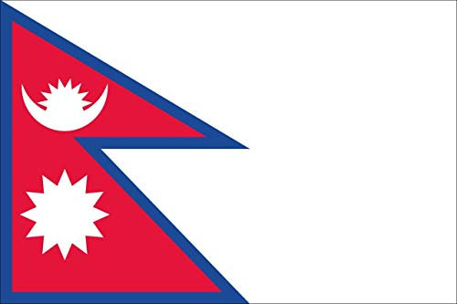 flaggenmeer® Flagge Nepal 120 g/m² ca. 200 x 335 cm