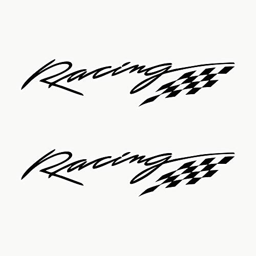 Autodomy Sport Tuning JDM OEM Rally Aufkleber Auto 2 Stück | Racing Sticker Motorrad Widerstandsfähig gegen Regen und Sonne | Racing Aufkleber (Schwarz)