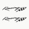 Autodomy Sport Tuning JDM OEM Rally Aufkleber Auto 2 Stück | Racing Sticker Motorrad Widerstandsfähig gegen Regen und Sonne | Racing Aufkleber (Schwarz)