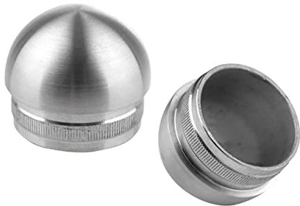 Cosch Edelstahl Endkappe hohl rund mit Rändel Edelstahl V2A Ø 42,4 x 2,0 mm