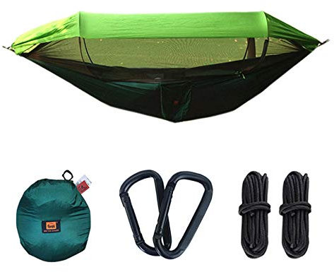 Tomyeer Hamac pliable et léger et durable avec moustiquaire pour se détendre ou dormir