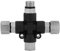 Pssopp Airbrush Anschluss Airbrush Verteiler Adapter 3 Wege Airbrush Anschlusszubehör 1/8 '' Airbrush Luftschlauch Verteileradapter