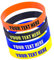 Braccialetti in silicone personalizzati ID braccialetto in gomma personalizzato per motivazione, coppie, compleanni, anti perdita, bomboniere personalizzabili