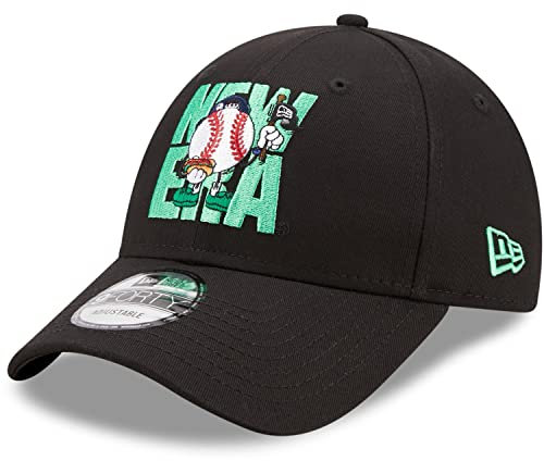 New Era 9Forty Strapback Cap - Baseball Patch schwarz